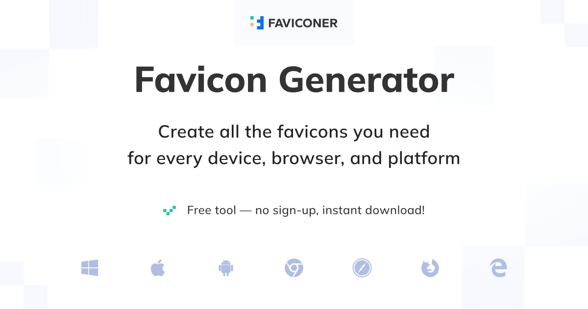 Faviconer - Favicon Generator